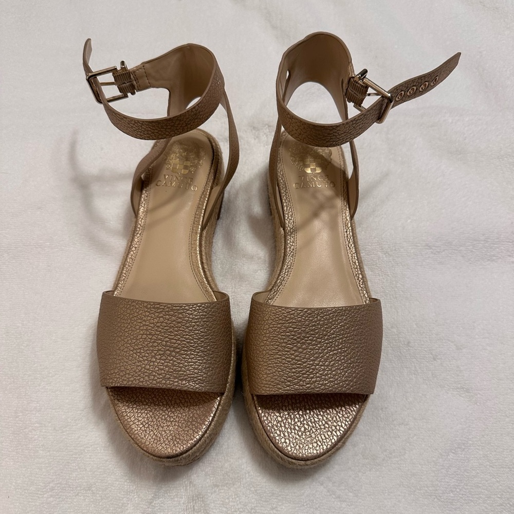 Vince Camuto Tan Leather Sandals